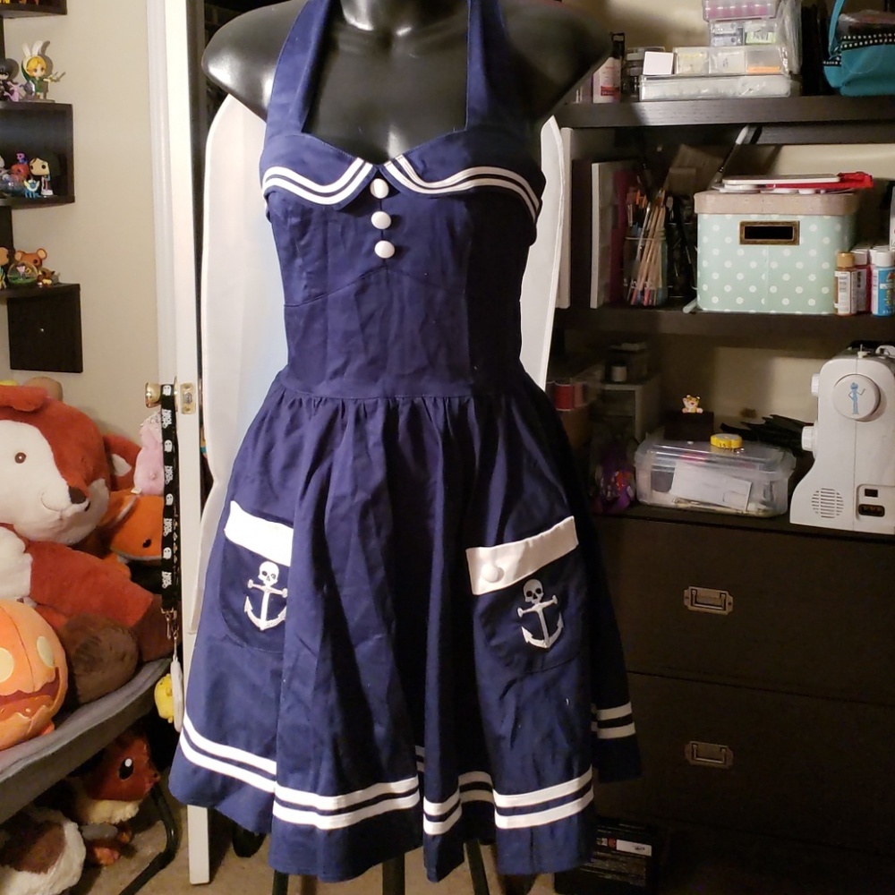Hell Bunny Vixen Sailor Dress this is a SM Juniors